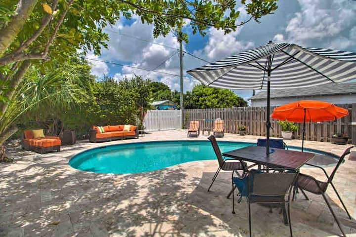 Poolside Tropical Getaway. Easy Access To  Fun! - Lake Worth, FL