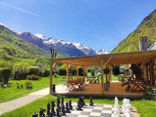 Flower Camping Pyrénées Natura - Homeflower Premium 33.5m² - 3 Chambres - Terrasse Semi-couverte +Lv + Bbq - Val d'Azun