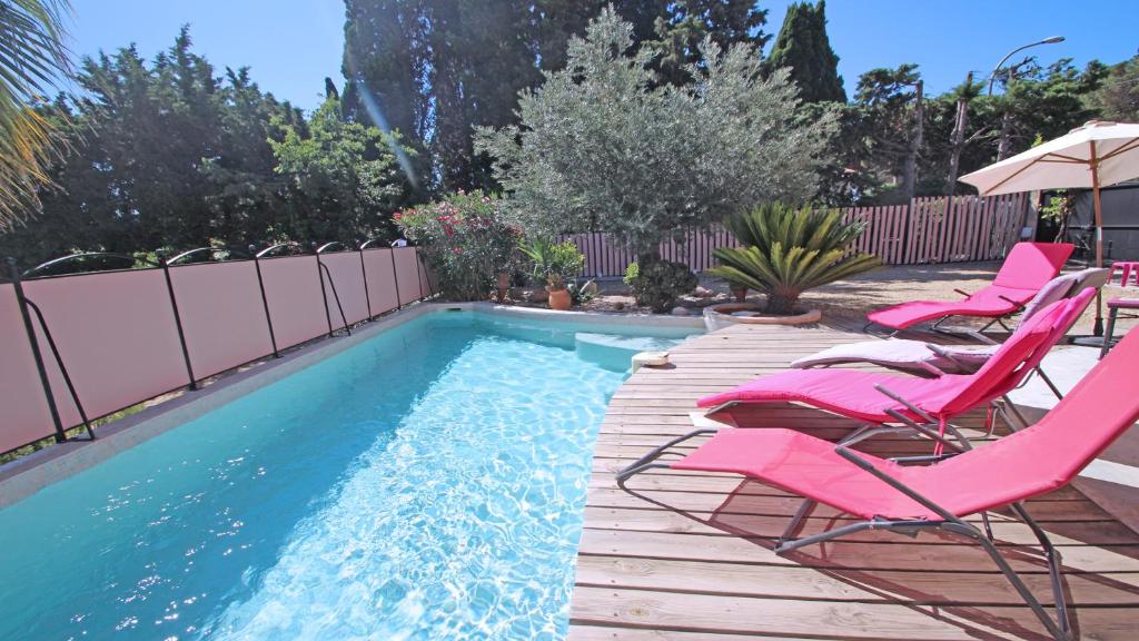 Huis T3 - 4/5 Personen - Prive Zwembad - Airconditioning - Wifi - Strand - Sainte Maxime - Sainte-Maxime