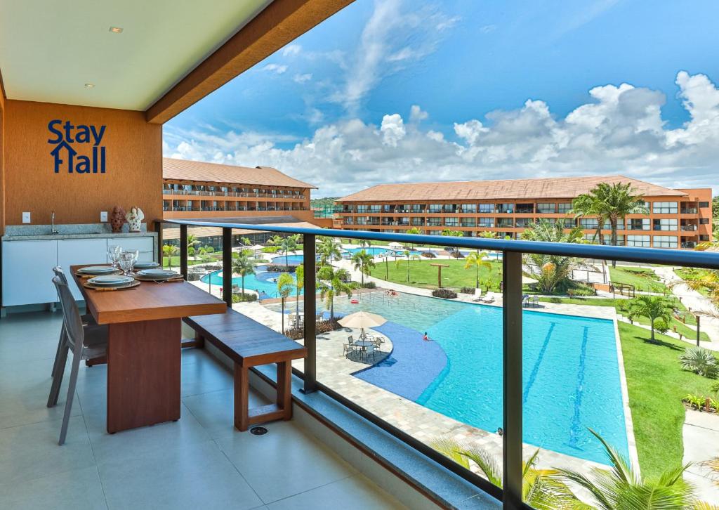 Apt 2qts Carneiros - Eco Resort - Condomínio Beira-mar - Piscina - Sh036 - Praia dos Carneiros