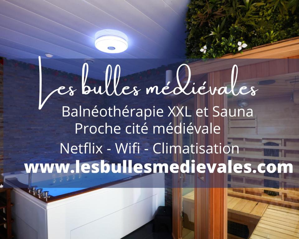 Lesbullesmédiévales Balneo-sauna-netflix-wifi-clim - Carcassonne