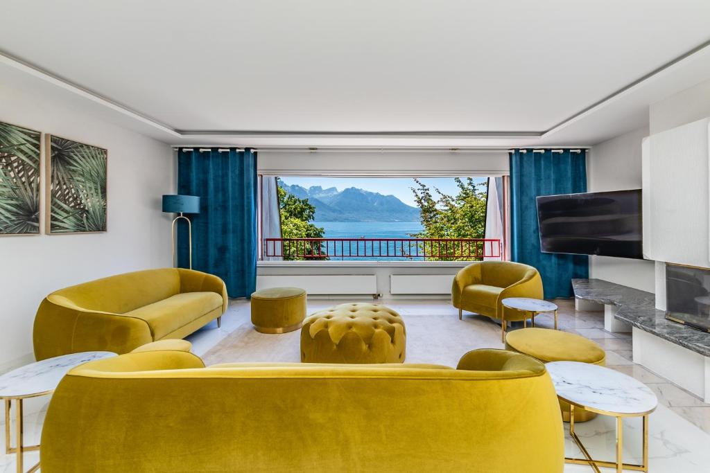 Bon-port Luxury Apartment - Lakefront - スイス モントルー