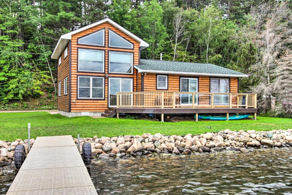 Lakefront Motley Home With Deck And Private Dock! - Shamineau Lake, MN