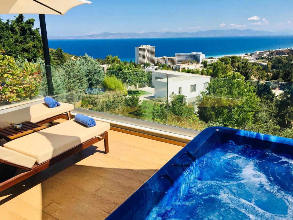 Flyviewflatsblue Privatehottub With Seaview - Rhodes, Greece
