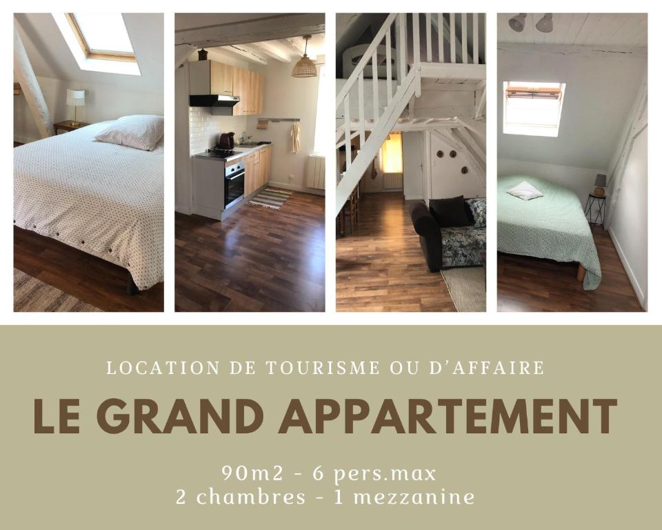 Le Grand Appartement - 90m2- 2 Chb , 1 Mezzanine - 6pers - Romorantin-Lanthenay