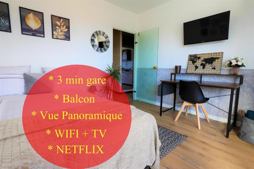 Appartement Secteur Gare Avec Balcon Et Vue Panoramique - Chambéry