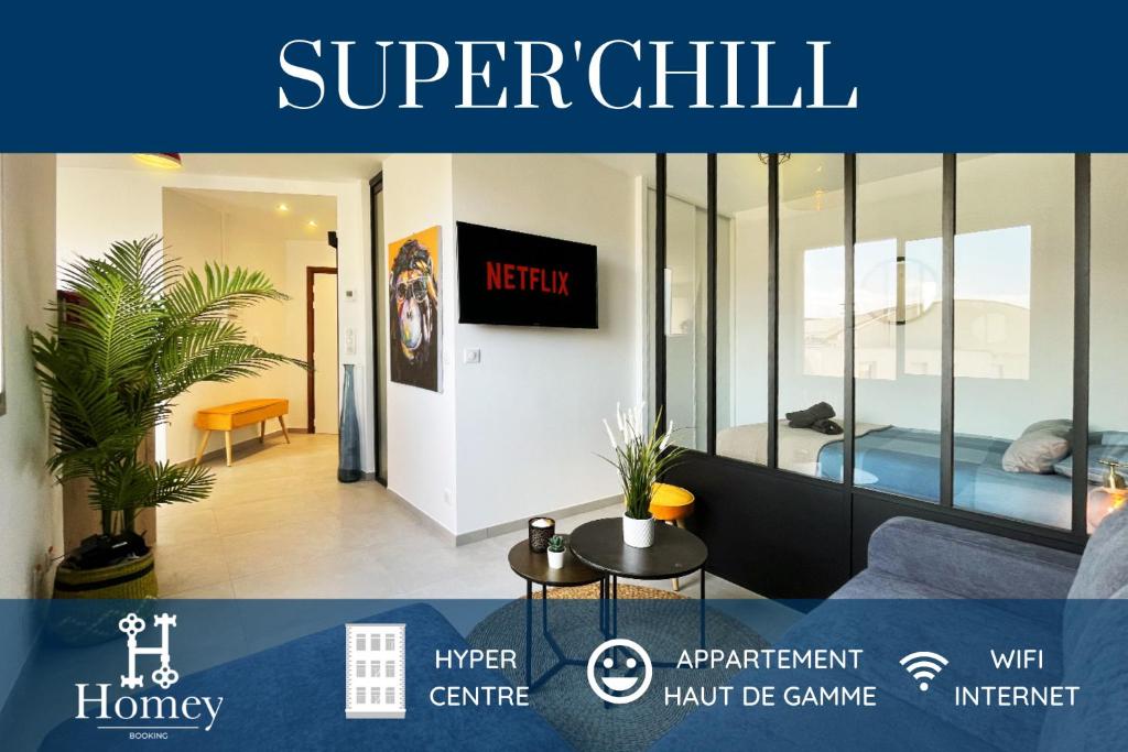 Homey Superchill - Appartement Moderne Et Tout éQuipé - Netflix Et Wifi Inclus - Situé En Hyper-centre - Proche Genève - Ville-la-Grand