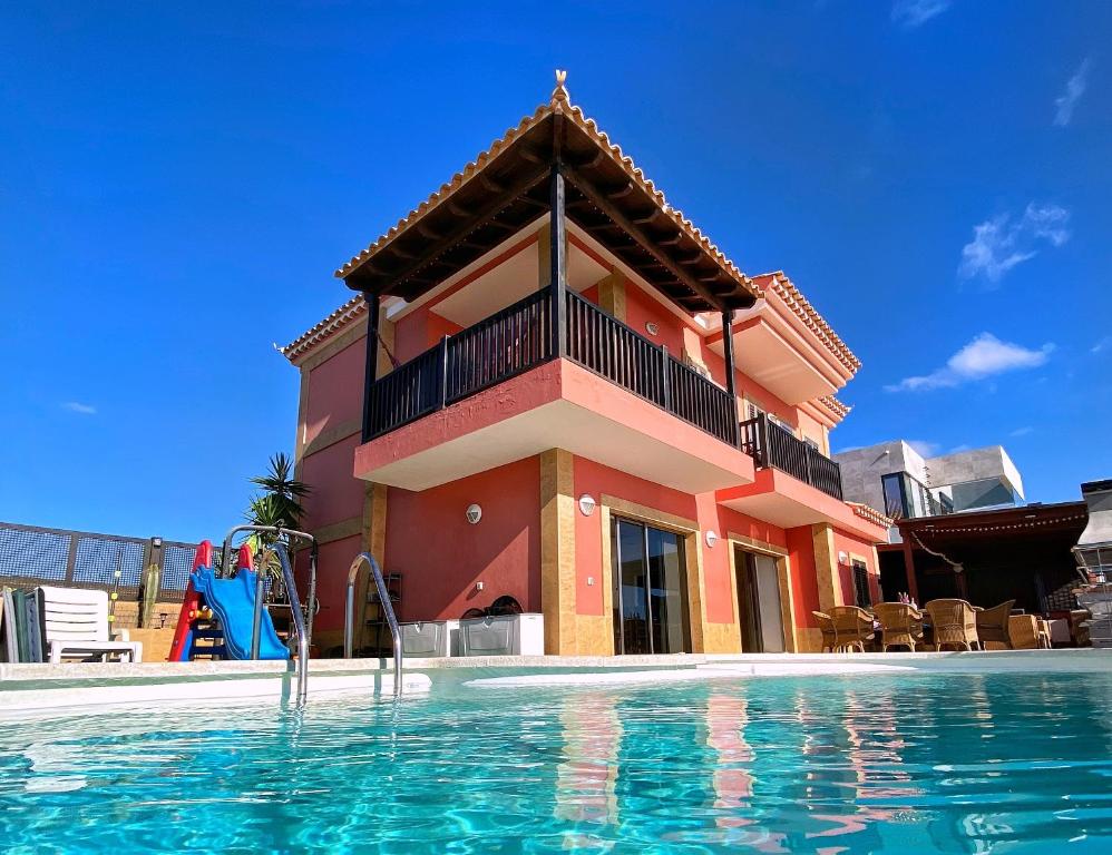 Luxury 5 Star Villa Violetta With Amazing Sea View, Jacuzzi And Heated Pool - Maspalomas