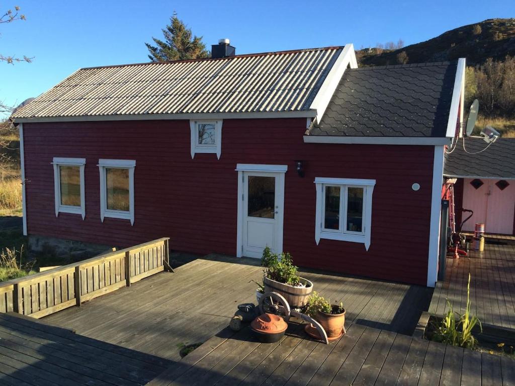 Fiskerhus m sjel Lofot-midnattsolas beste utsikt - Noruega