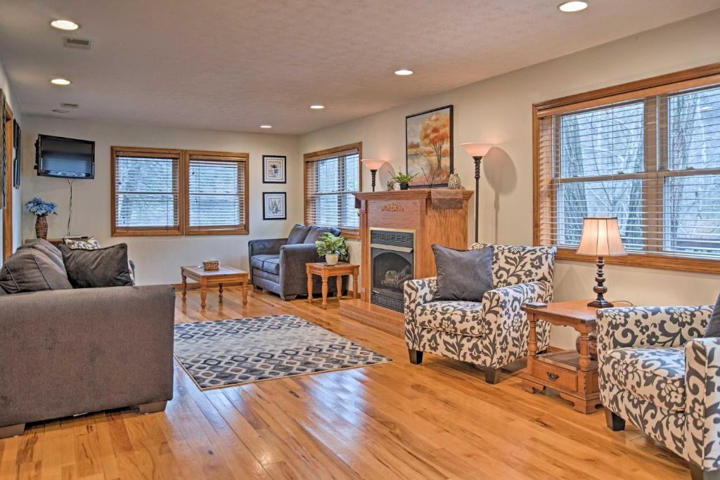 Riverfront Elkins Home W/ Fireplace & Deck! - Elkins, WV