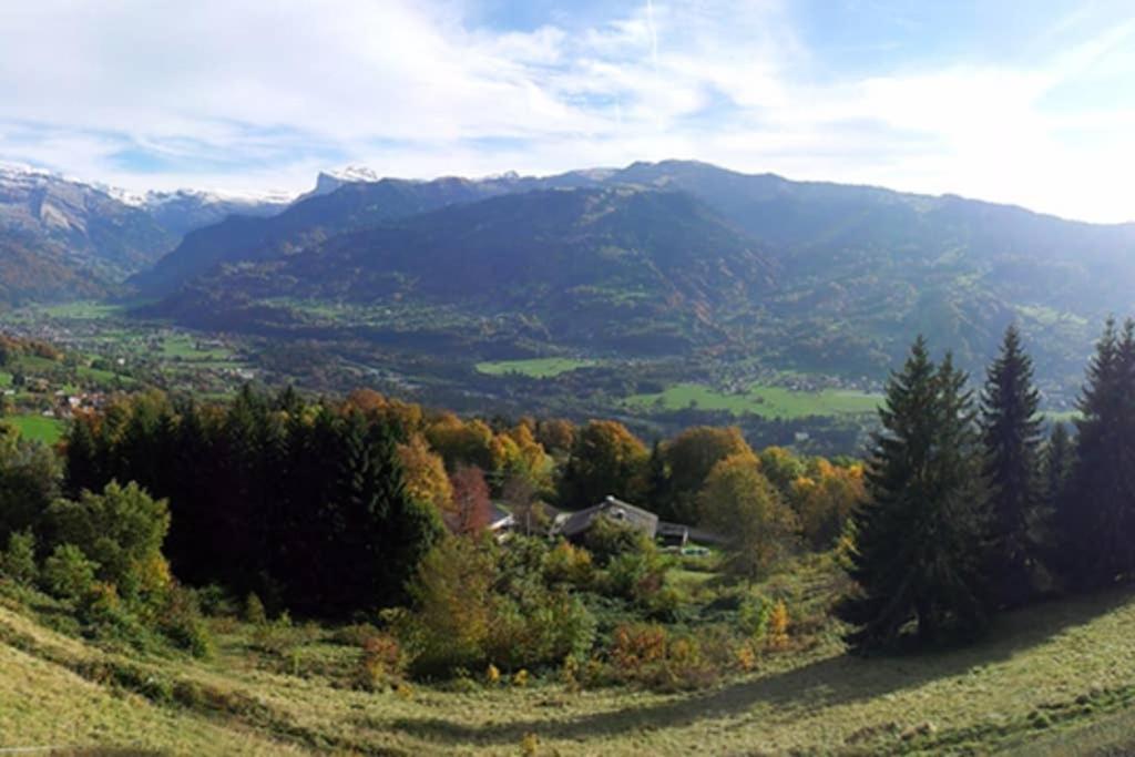 Studio Plein Sud Vue Panoramique Mt Blanc à 1100m - Morillon