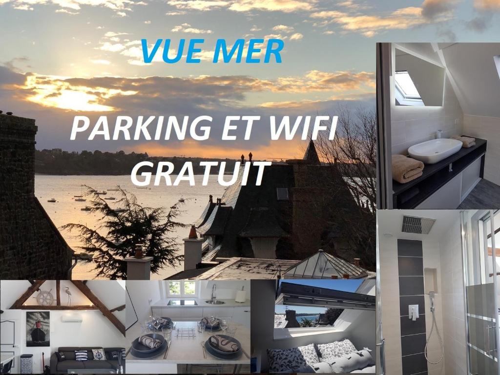 SAINT MALO VUE MER CUISINE ENTIEREMENT EQUIPEE 4 PERSONNES Wifi et Parking GRATUIT - Dinard