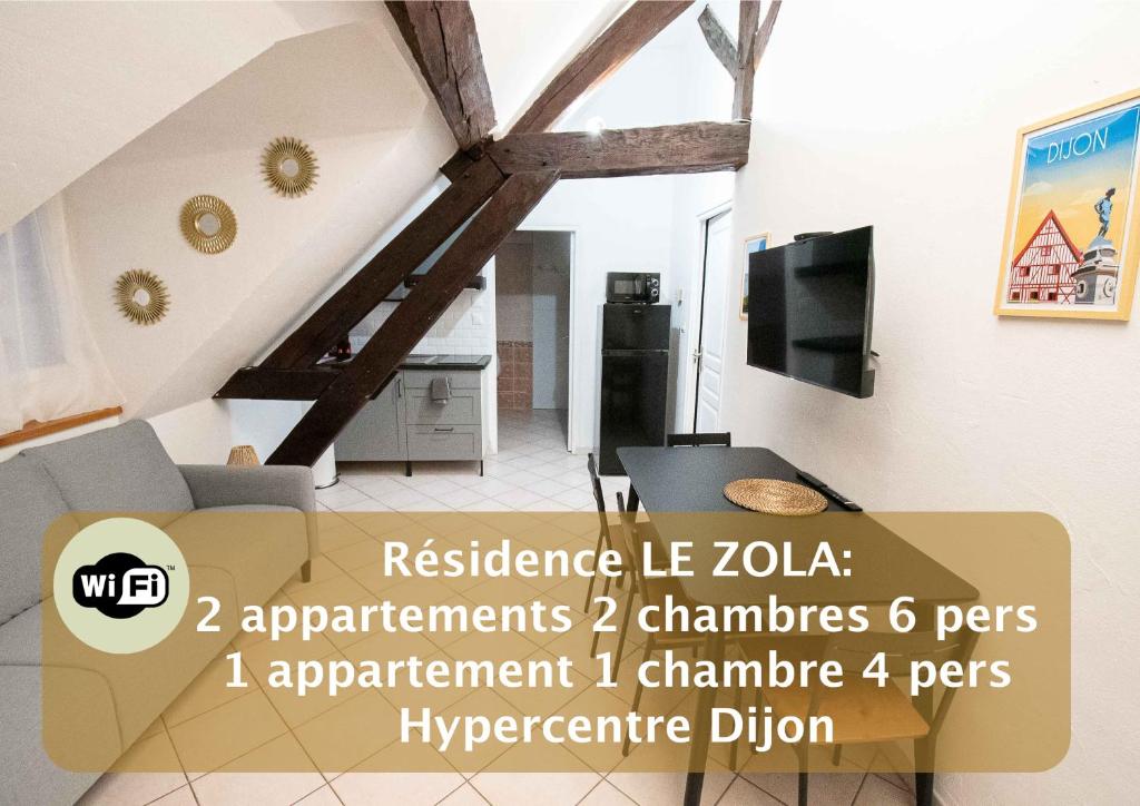 Appartement 4 Personnes T2 (1 Chambre), Tout éQuipé Hyper Centre De Dijon + Wifi - Arc-sur-Tille