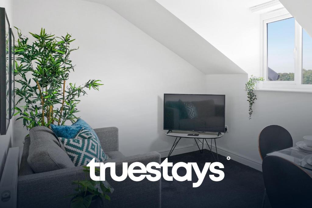 New 5 Sarah House By Truestays - 2 Bedroom Apartment - Free Wifi & Parking - Oldham