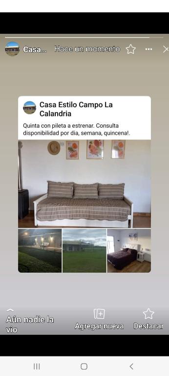 Quinta Estilo Campo La Calandria - Saladillo