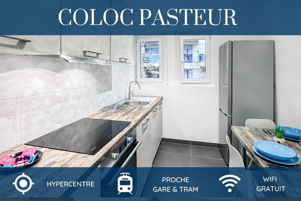 Coloc Pasteur - Belle Colocation De 3 Chambres - Hypercentre - Proche Gare Et Tram - Wifi Gratuit - Ville-la-Grand