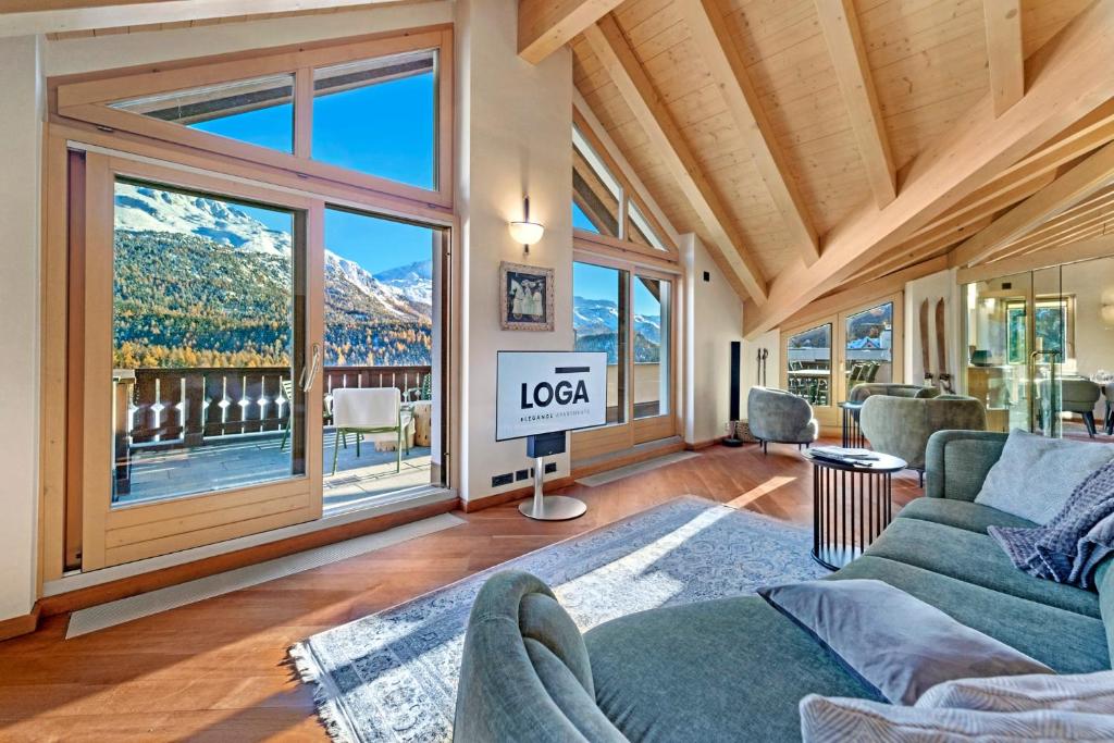 5 1/2-room Flat On The Top Floor With Breathtaking Views Over The Engadine Lake - Saint Moritz