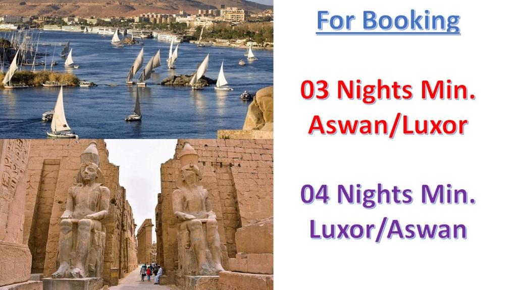 Luxor Luxury Nile Cruises - From Luxor 04 & 07 Nights Each Saturday - From Aswan 03 & 07 Nights Each Wednesday - Egipto