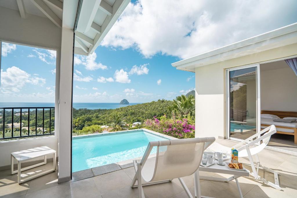 Villa Agapé : Vue Mer Imprenable, Piscine, Sud Caraïbe - Les Anses-d'Arlet