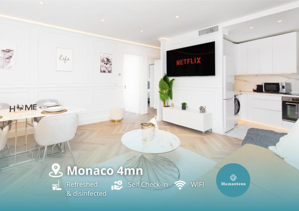 Hypercentre, 4 Mn Monaco - Luxury Flat - La Turbie