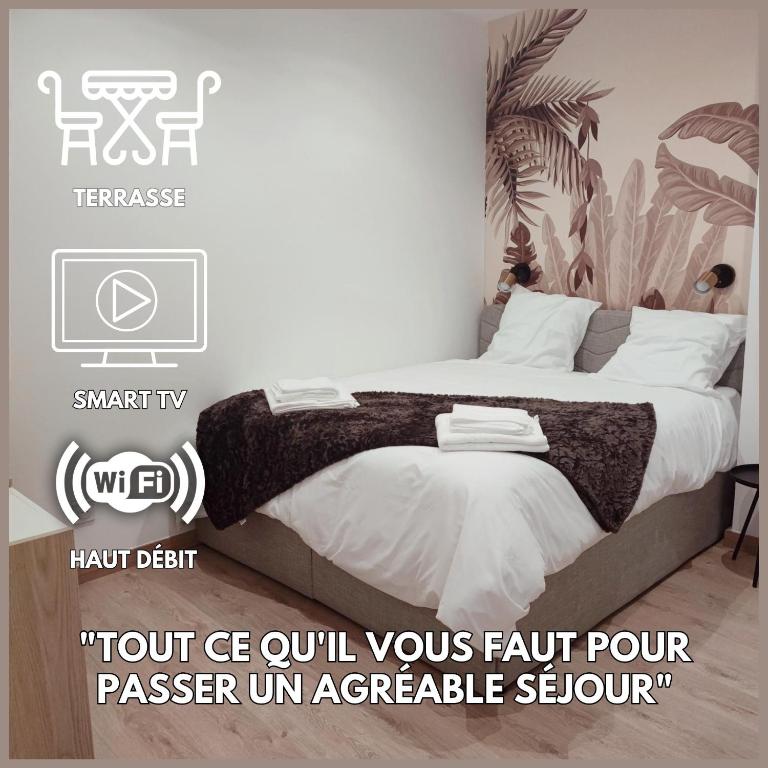La Chute Des Feuilles - Lit Double- T2 Hyper Centre - 阿布維爾