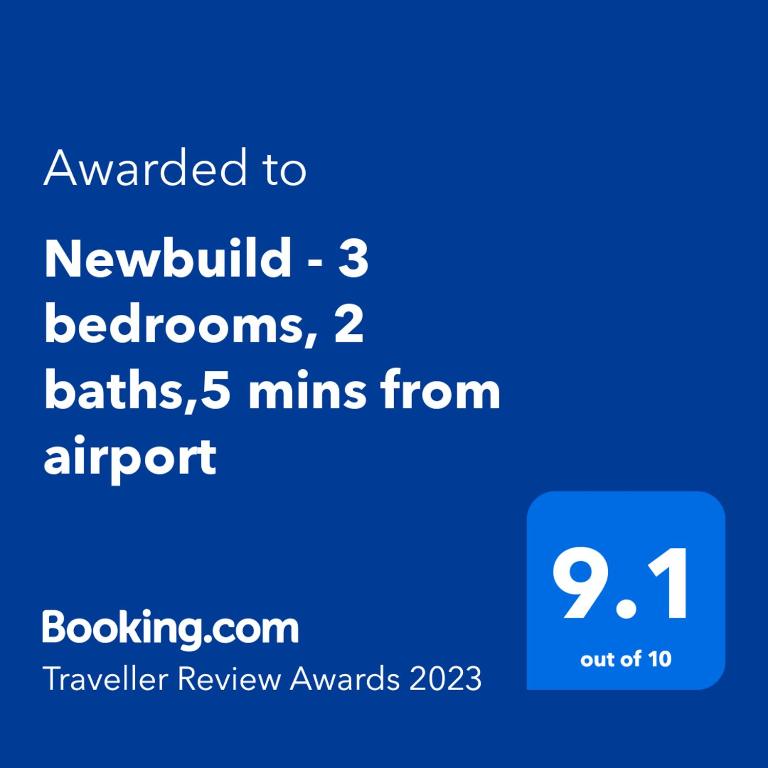 Newbuild - 3 Bedrooms, 2 Baths,5 Mins From Airport - Aéroport d'Édimbourg (EDI)