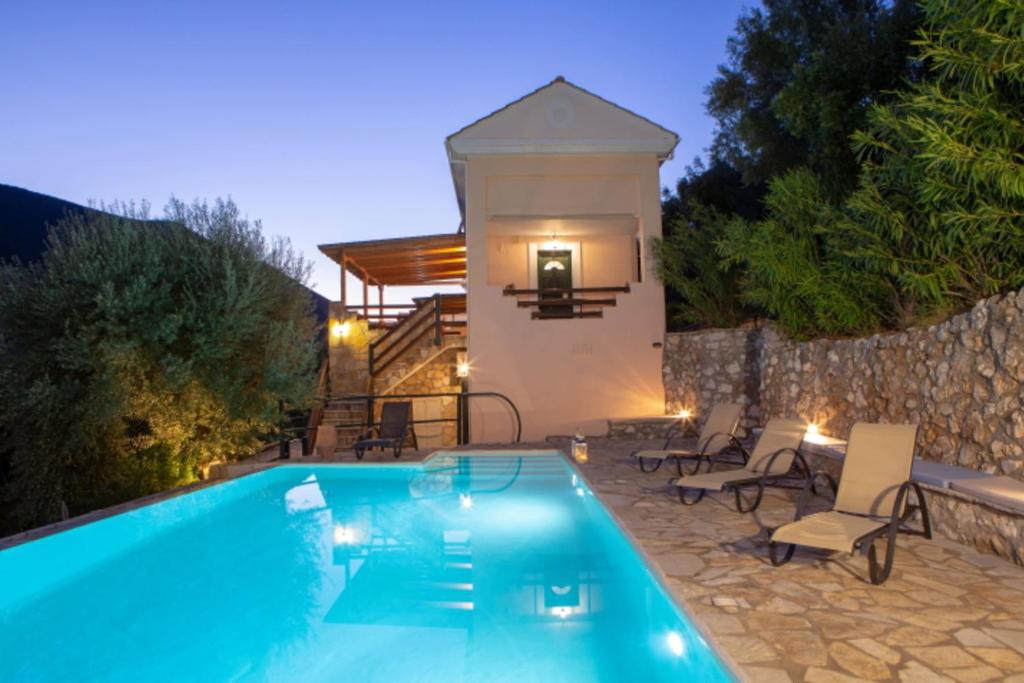Villa Cristina - Charming Villa With Stone And Wood Elements In Sivota Bay - Céphalonie
