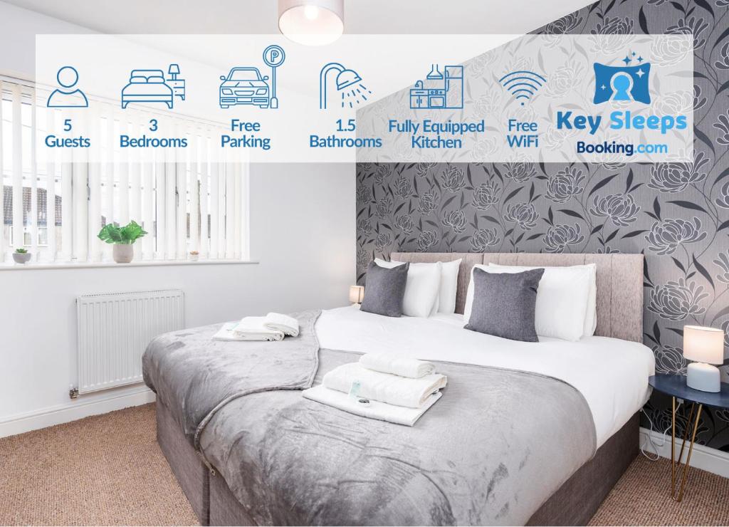 Spacious Contractor House Leisure By Keysleeps Short Lets Derby With Free Parking - イギリス ダービー