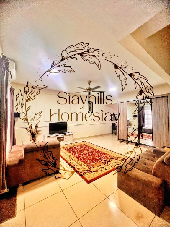 Astana Townhouse Homestay Bukitberuntung Livingroom Aircond - Selangor