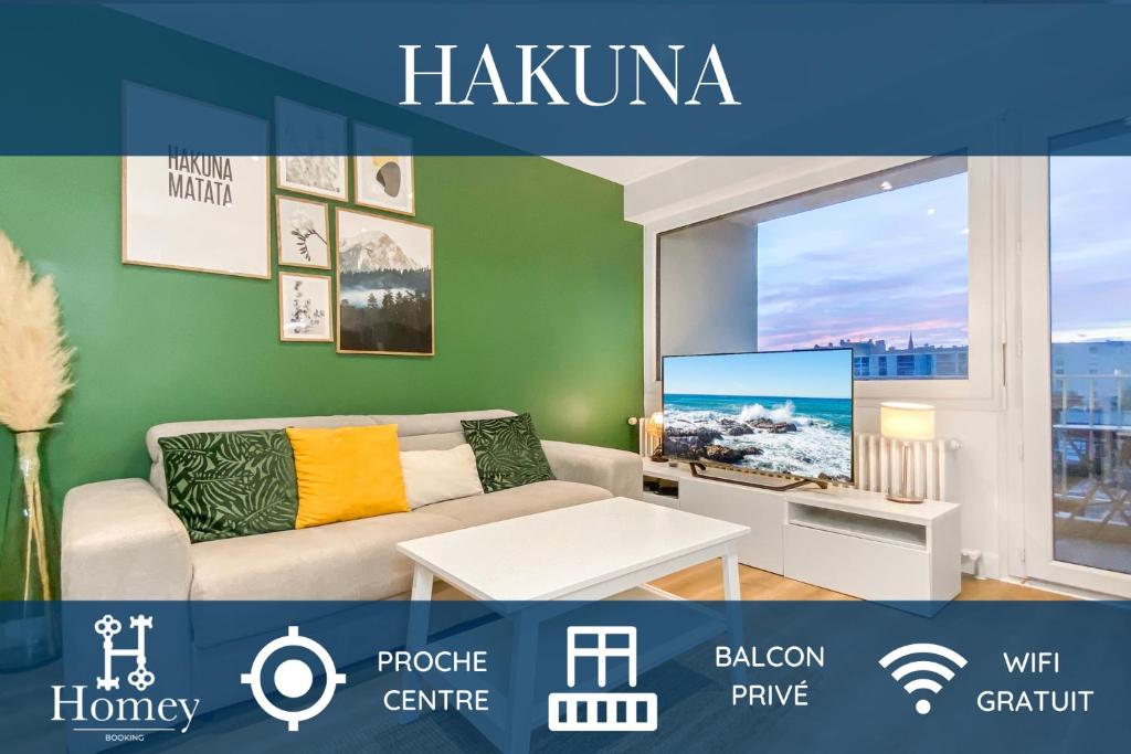 Homey Hakuna - Proche Centre / Balcon Privé / Wifi Gratuit - Ville-la-Grand