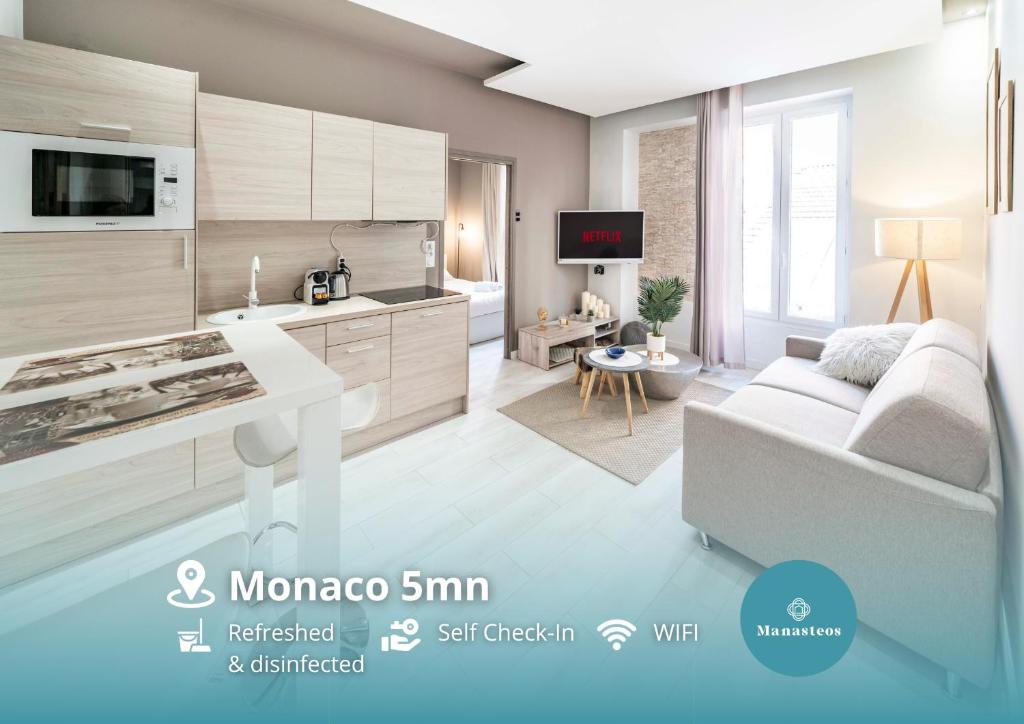 Frontière Monaco, Appartement Moderne Rénové - Ah - Beausoleil