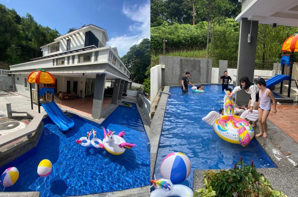 55pax 9br Villa With Kids Swimming Pool, Ktv, Bbq N Pool Tables Near Spice Arena Penang 9800 Sqft - Balik Pulau