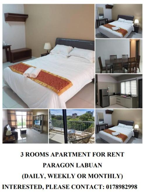 Labuan Paragon Apartment - 3 Rooms - Labuan Federal Territory