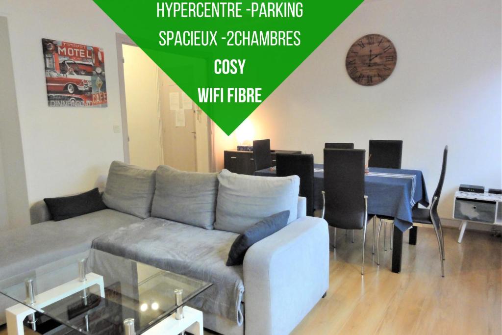 ★Levoltaire-2 Chambres★ Hypercentre ★ Parking-wifi - Tarbes