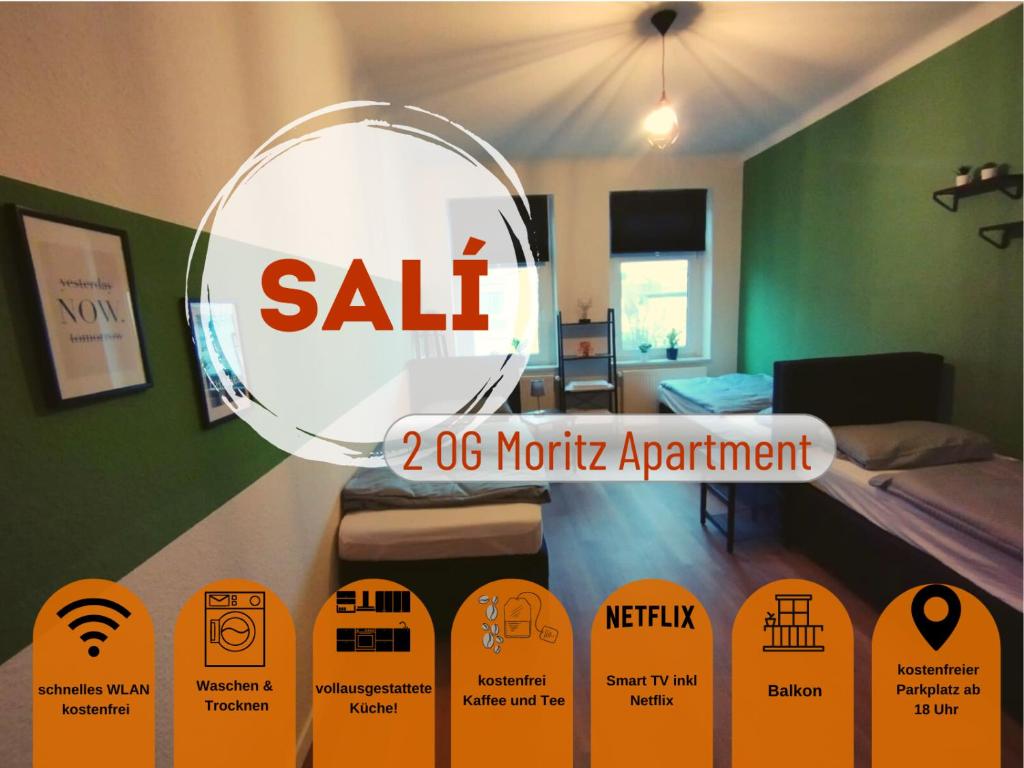 Sali Homes/moritz Apartment/5personen/modern/mit Küche Und Balkon - Markranstädt