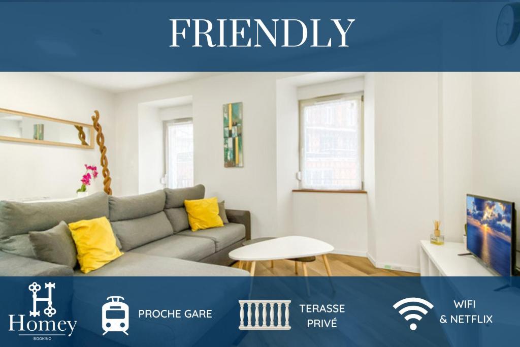 Homey Friendly - Proche Gare - Terrasse Privée - Wifi - La Roche-sur-Foron