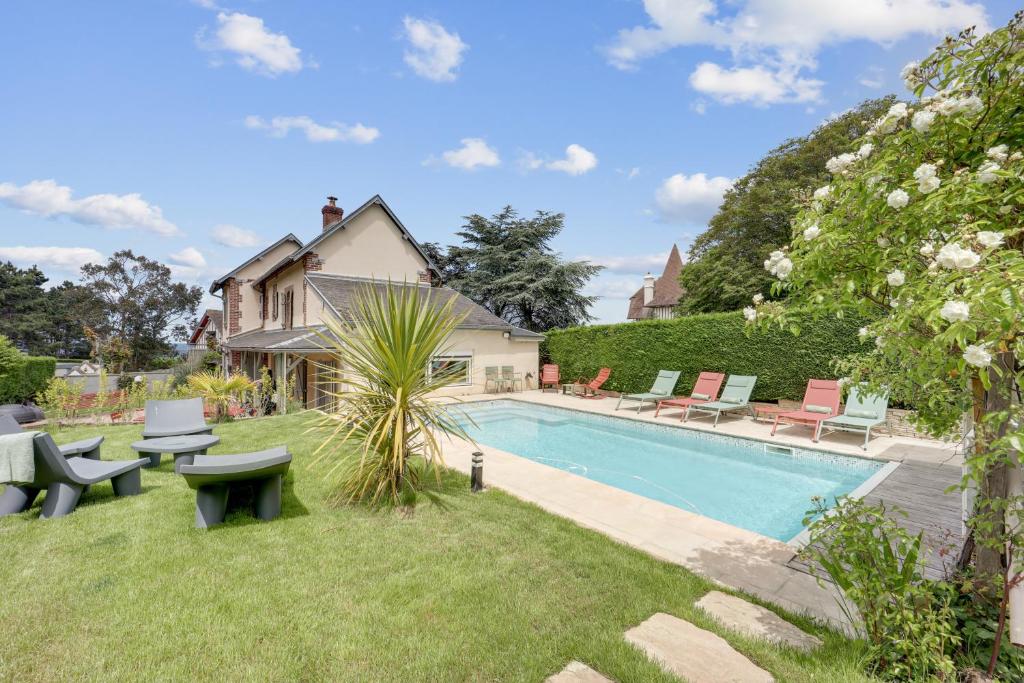 Beautiful Villa With Heated Pool Sauna Sea View 2 Min To Beach, 8 Pers. - Cabourg