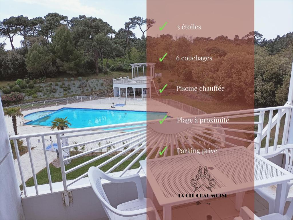 Superbe appartement avec piscine chauffée et parking privé - La Clé Chaumoise - Les Sables-d'Olonne