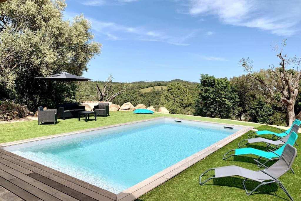 Villa "A Fica Indiana" Avec Piscine Chauffée, Cuisine D'été Et Jardin Privatif - Figari