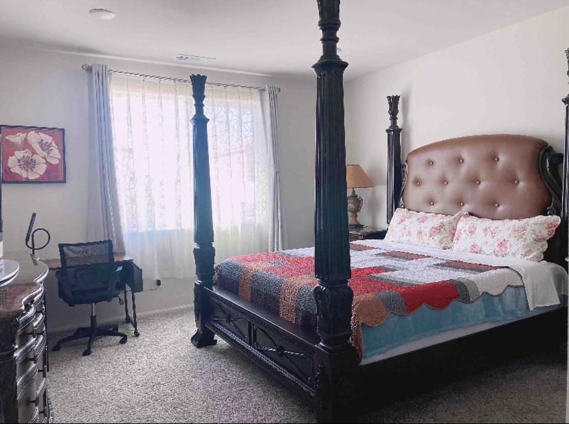 Large Master Bedroom With Separate Bathroom And Work Desk On The First Floor - Riverside, CA