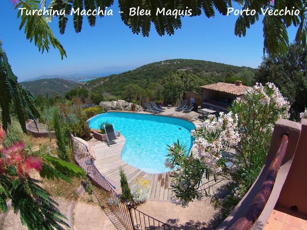House And Private Swimming Pool For 6p Panoramic Sea View On Beaches, Mountains Calm - Porto-Vecchio