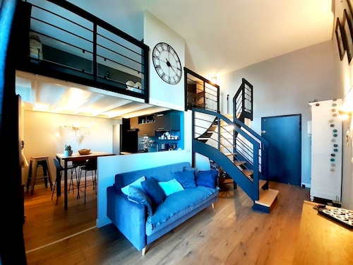 Charming "Loft-style" Studio With Sea View Balcony - Batz-sur-Mer