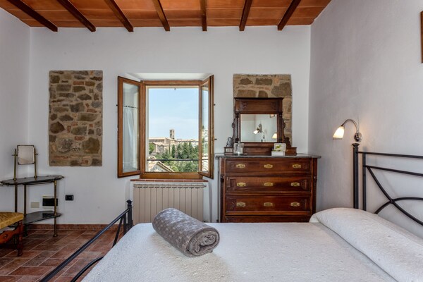 Appartamento "Casa Vignolo" Con Vista Sulle Montagne, Giardino Privato E Wi-fi - Montalcino