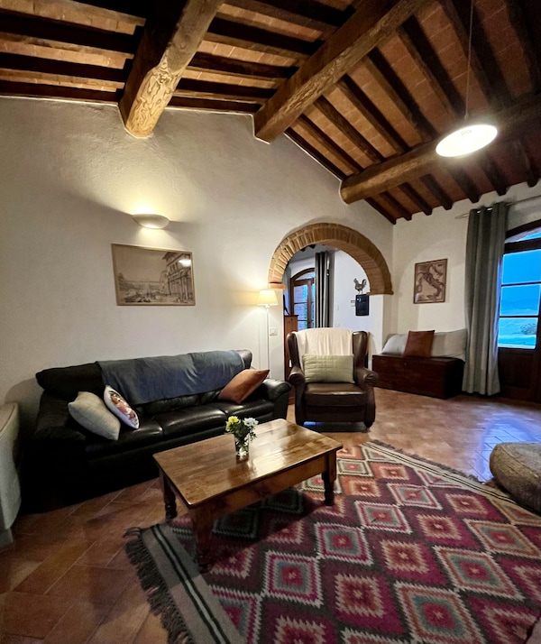Villa With Private Pool And Panoramic View In Beautiful Val D'orcia - Pienza