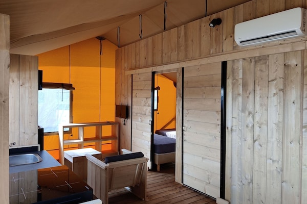 Glamping Tent With Ac And A View Of The Kuinderbos - Lemmer