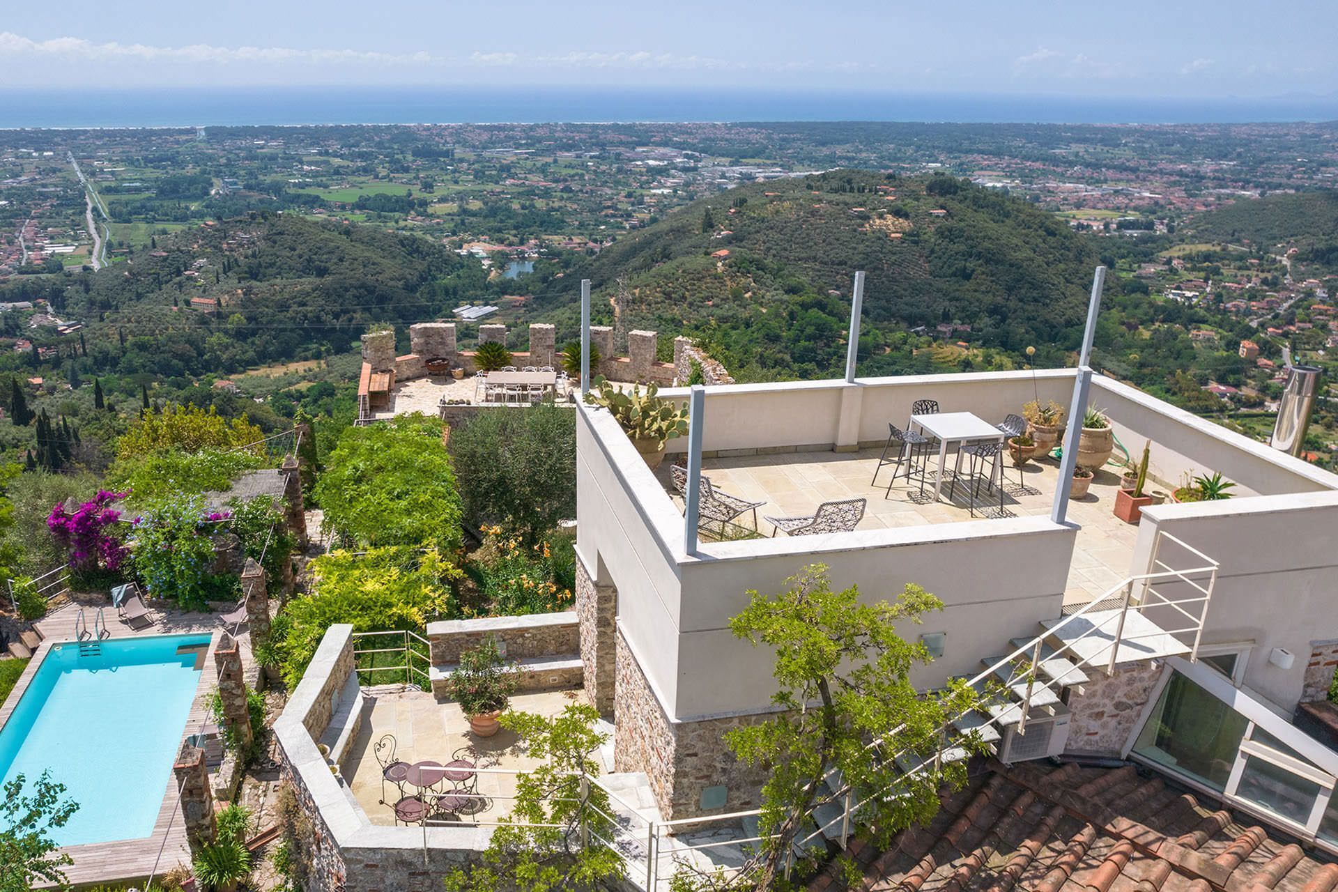 My Rental Homes - La Rocca Di Monteggiori  With Private Pool, Garden And Terrace - Pietrasanta