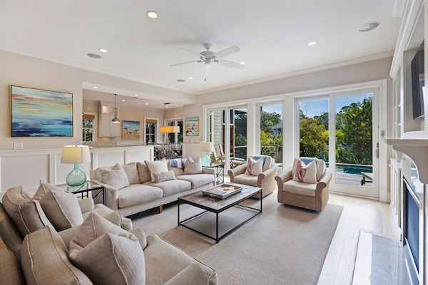 Stunning 6 Bedroom Luxury Kiawah Home With Private Pool On Bufflehead! - Kiawah Island, SC