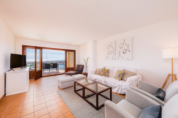 Holiday Apartment 'Es Port' Close To The Beach With Sea View, Terrace & Wi-fi - Cala Mesquida