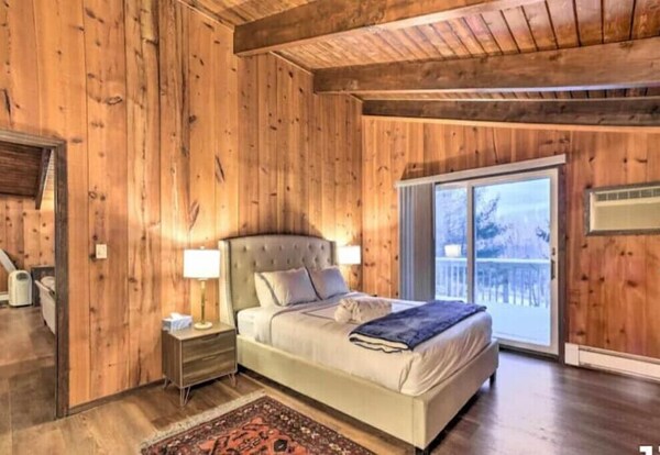 Modern Swiss Ski Chalet With Tennis Court, Outdoor Pit And Multiple Fireplaces - Windham, NY