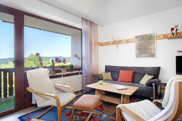 Holiday Apartment "Wanderglück" With Mountain View, Shared Heated Pool & Private Terrace - Immenstadt